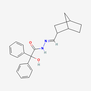 N'-[(E)-bicyclo[2.2.1]hept-2-ylmethylidene]-2-hydroxy-2,2-diphenylacetohydrazide