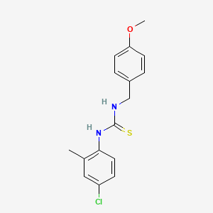 N-(4-chloro-2-methylphenyl)-N'-(4-methoxybenzyl)thiourea