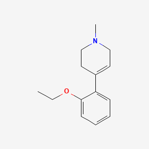 molecular formula C14H19NO B582706 4-(2-Ethoxyphenyl)-1-methyl-1,2,3,6-tetrahydropyridine CAS No. 148033-46-9