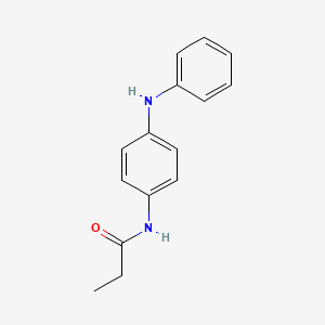 molecular formula C15H16N2O B5827066 N-(4-anilinophenyl)propanamide CAS No. 22325-80-0