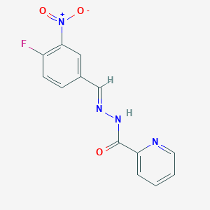 N'-(4-fluoro-3-nitrobenzylidene)pyridine-2-carbohydrazide