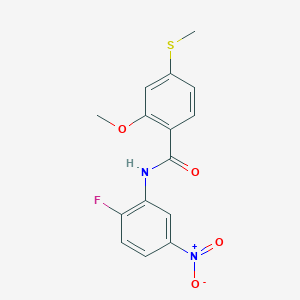 N-(2-fluoro-5-nitrophenyl)-2-methoxy-4-(methylsulfanyl)benzamide