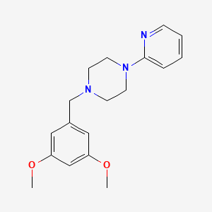 molecular formula C18H23N3O2 B5827073 1-(3,5-dimethoxybenzyl)-4-(2-pyridinyl)piperazine 