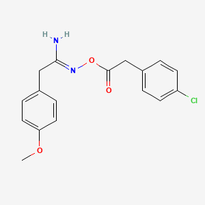 (Z)-[1-Amino-2-(4-methoxyphenyl)ethylidene]amino 2-(4-chlorophenyl)acetate