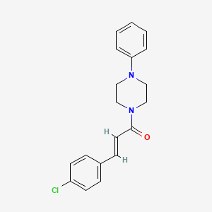 1-[3-(4-chlorophenyl)acryloyl]-4-phenylpiperazine