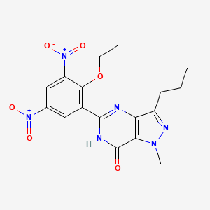 molecular formula C17H18N6O6 B582710 二硝地那非 CAS No. 1797103-21-9