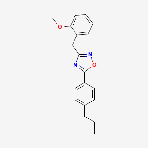 3-(2-methoxybenzyl)-5-(4-propylphenyl)-1,2,4-oxadiazole