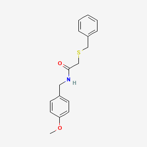 molecular formula C17H19NO2S B5827152 2-(benzylthio)-N-(4-methoxybenzyl)acetamide CAS No. 335208-48-5