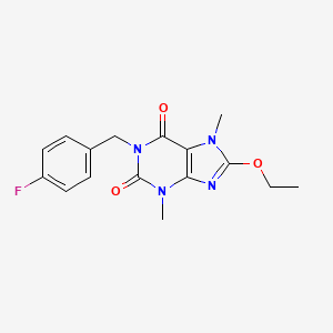 8-ethoxy-1-(4-fluorobenzyl)-3,7-dimethyl-3,7-dihydro-1H-purine-2,6-dione