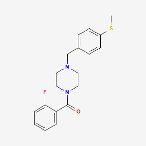 1-(2-fluorobenzoyl)-4-[4-(methylthio)benzyl]piperazine