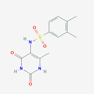 molecular formula C13H15N3O4S B5827174 N-(2,4-dihydroxy-6-methyl-5-pyrimidinyl)-3,4-dimethylbenzenesulfonamide 