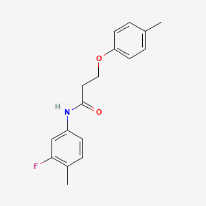 N-(3-fluoro-4-methylphenyl)-3-(4-methylphenoxy)propanamide