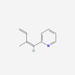 B582718 2-[(1Z)-2-Methyl-1,3-butadien-1-yl]pyridine CAS No. 144343-88-4