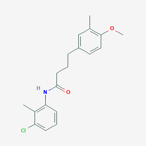 molecular formula C19H22ClNO2 B5827204 N-(3-chloro-2-methylphenyl)-4-(4-methoxy-3-methylphenyl)butanamide 