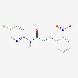 molecular formula C13H10ClN3O4 B5827236 N-(5-chloro-2-pyridinyl)-2-(2-nitrophenoxy)acetamide 