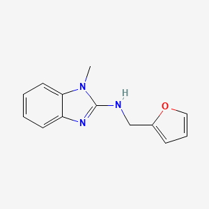 N-[(FURAN-2-YL)METHYL]-1-METHYL-1H-1,3-BENZODIAZOL-2-AMINE