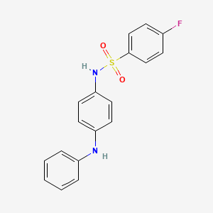 N-(4-anilinophenyl)-4-fluorobenzenesulfonamide