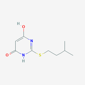 molecular formula C9H14N2O2S B5827308 2-[(3-methylbutyl)thio]-4,6-pyrimidinediol 