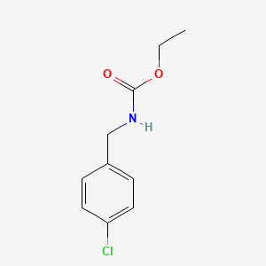 molecular formula C10H12ClNO2 B5827319 乙基（4-氯苄基）氨基甲酸酯 