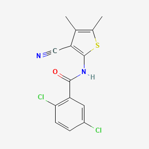 2,5-dichloro-N-(3-cyano-4,5-dimethyl-2-thienyl)benzamide