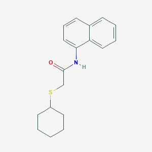 2-(cyclohexylthio)-N-1-naphthylacetamide