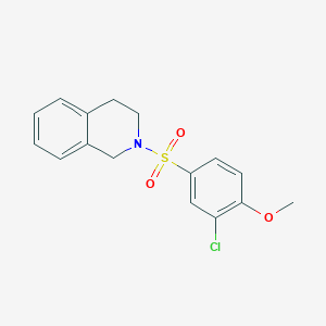 molecular formula C16H16ClNO3S B5827335 2-[(3-chloro-4-methoxyphenyl)sulfonyl]-1,2,3,4-tetrahydroisoquinoline 