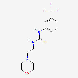 molecular formula C14H18F3N3OS B5827400 N-[2-(4-morpholinyl)ethyl]-N'-[3-(trifluoromethyl)phenyl]thiourea CAS No. 6517-68-6