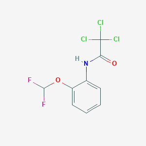 2,2,2-trichloro-N-[2-(difluoromethoxy)phenyl]acetamide