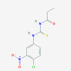 N-{[(4-chloro-3-nitrophenyl)amino]carbonothioyl}propanamide