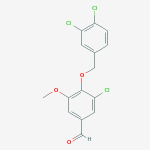 3-chloro-4-[(3,4-dichlorobenzyl)oxy]-5-methoxybenzaldehyde