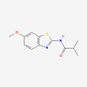 N-(6-methoxy-1,3-benzothiazol-2-yl)-2-methylpropanamide