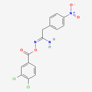 N'-[(3,4-dichlorobenzoyl)oxy]-2-(4-nitrophenyl)ethanimidamide