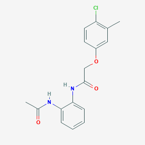 molecular formula C17H17ClN2O3 B5827554 N-[2-(acetylamino)phenyl]-2-(4-chloro-3-methylphenoxy)acetamide 