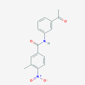 N-(3-acetylphenyl)-3-methyl-4-nitrobenzamide