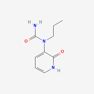 molecular formula C9H13N3O2 B582757 N-(2-Oxo-1,2-dihydropyridin-3-yl)-N-propylurea CAS No. 144141-34-4