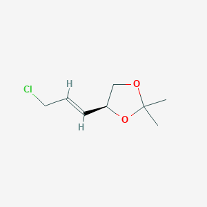 molecular formula C8H13ClO2 B582758 (S)-4,5-Isopropylidene-2-pentenyl chloride CAS No. 146986-69-8