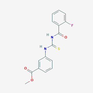 Methyl 3-({[(2-fluorophenyl)carbonyl]carbamothioyl}amino)benzoate