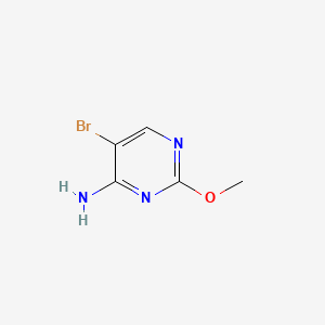 molecular formula C5H6BrN3O B582765 5-Bromo-2-methoxypyrimidin-4-amine CAS No. 148214-56-6