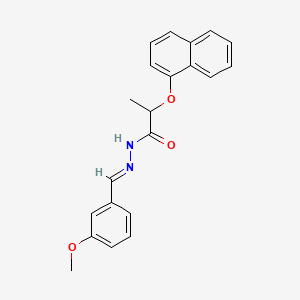 N'-(3-methoxybenzylidene)-2-(1-naphthyloxy)propanohydrazide