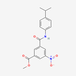 METHYL 3-[(4-ISOPROPYLANILINO)CARBONYL]-5-NITROBENZOATE