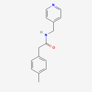 molecular formula C15H16N2O B5827705 2-(4-methylphenyl)-N-(4-pyridinylmethyl)acetamide 