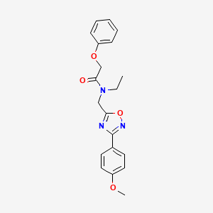 molecular formula C20H21N3O4 B5827707 N-ethyl-N-{[3-(4-methoxyphenyl)-1,2,4-oxadiazol-5-yl]methyl}-2-phenoxyacetamide 