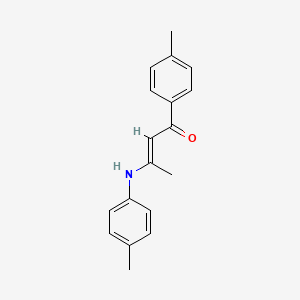 molecular formula C18H19NO B5827731 (E)-3-(4-methylanilino)-1-(4-methylphenyl)but-2-en-1-one 