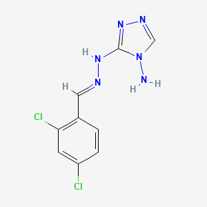 2,4-DICHLOROBENZALDEHYDE 1-(4-AMINO-4H-1,2,4-TRIAZOL-3-YL)HYDRAZONE