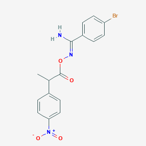 4-bromo-N'-{[2-(4-nitrophenyl)propanoyl]oxy}benzenecarboximidamide