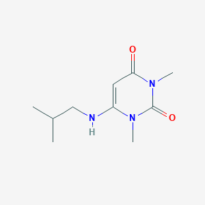 1,3-dimethyl-6-[(2-methylpropyl)amino]pyrimidine-2,4(1H,3H)-dione