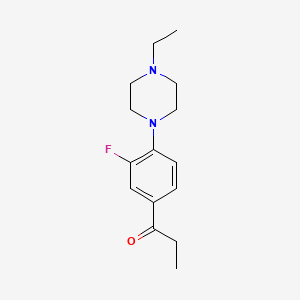 1-[4-(4-ethyl-1-piperazinyl)-3-fluorophenyl]-1-propanone