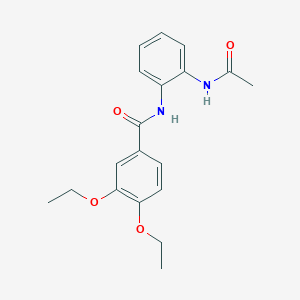 molecular formula C19H22N2O4 B5827765 N-[2-(acetylamino)phenyl]-3,4-diethoxybenzamide 