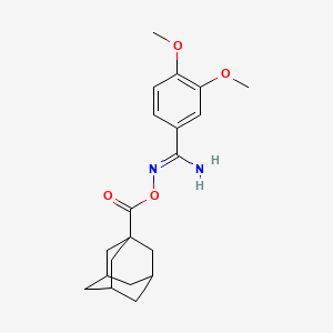 molecular formula C20H26N2O4 B5827781 (Z)-[Amino(3,4-dimethoxyphenyl)methylidene]amino adamantane-1-carboxylate 