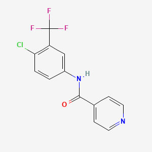 N-[4-chloro-3-(trifluoromethyl)phenyl]pyridine-4-carboxamide